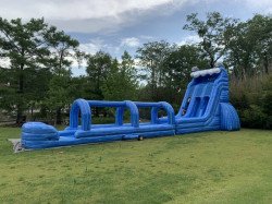 27' Double Lane Slide with Slip & Slide/Splash Pool Attachem